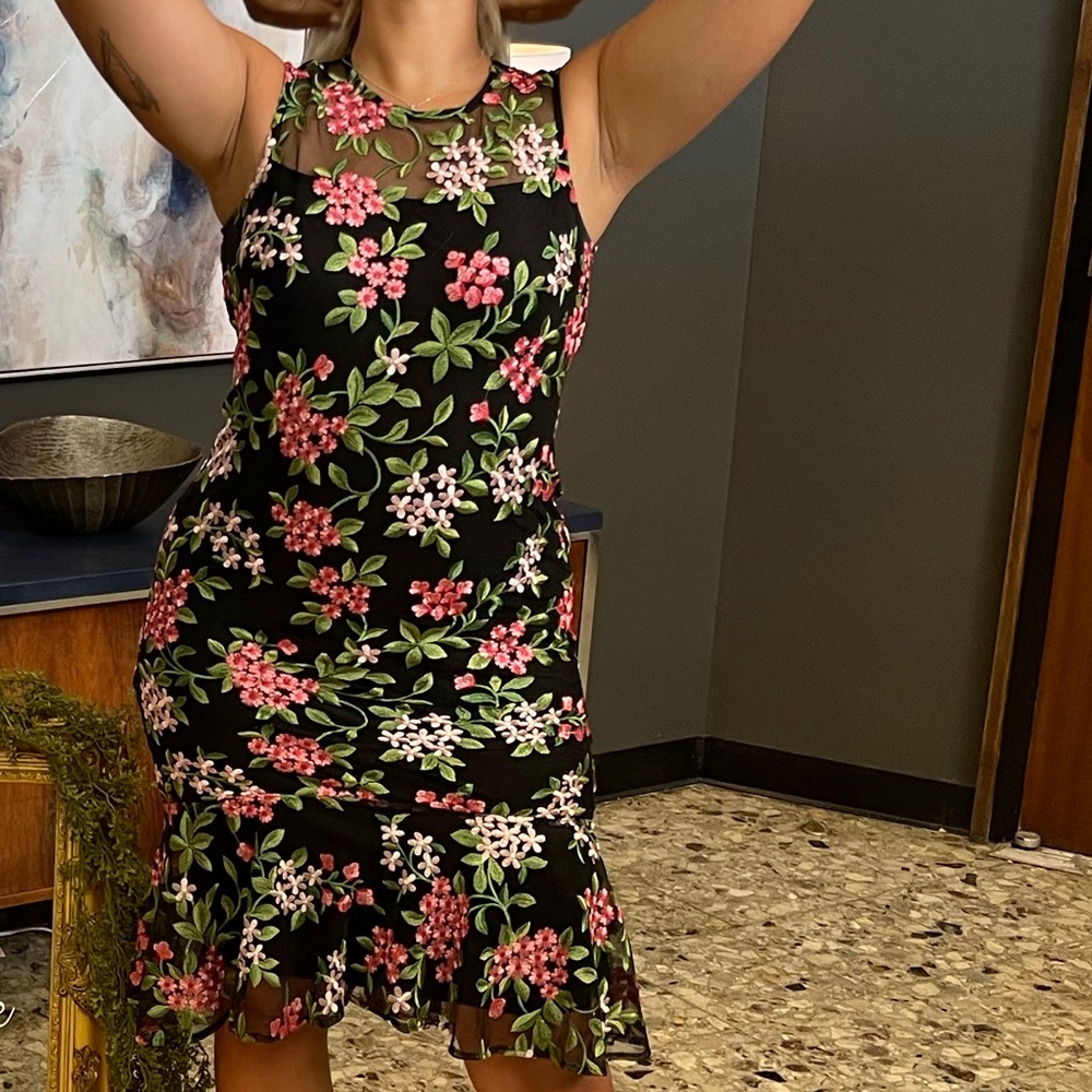 Size 8 Embroidered Calvin Klein Dress